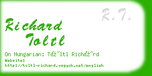 richard toltl business card